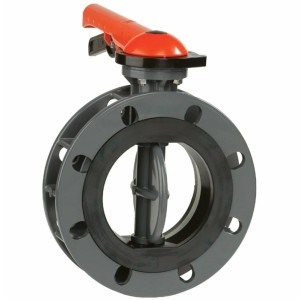 Затвор дисковый ПВХ Butterfly Valve Ду200 Ру10 межфланцевый в Калининграде